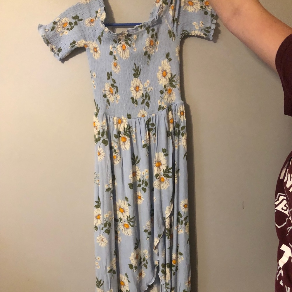 cute long dress, slit in the front